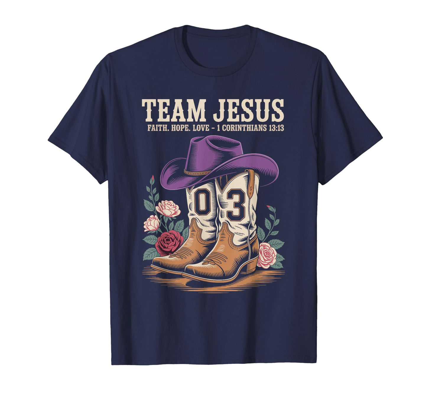 Christian - Team Jesus 03 Faith Hope Love T-Shirt