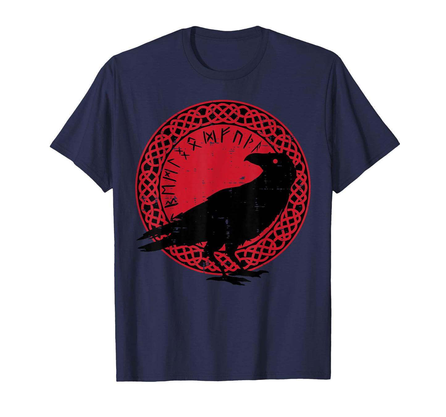 Viking Raven Celtic Circle Norse Mythology Men Women Kids T-Shirt