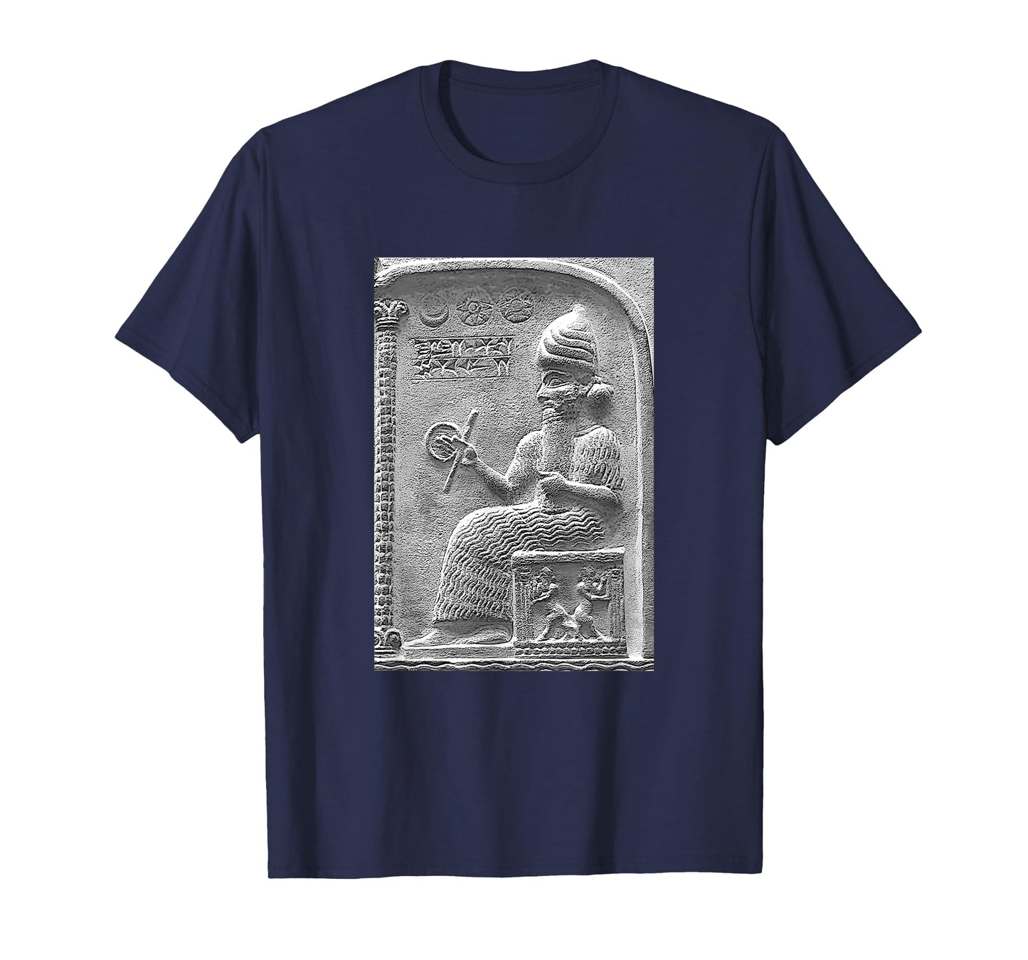 Shamash Sun God Babylonian Annunaki Mesopotamian Antique Art T-Shirt