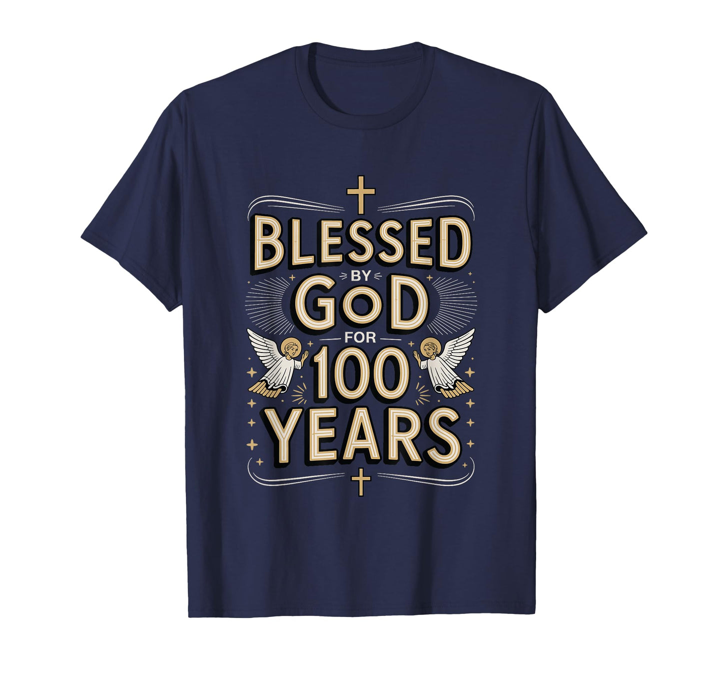 100th Birthday Religious Blessed by God for 100 Years T-Shirt