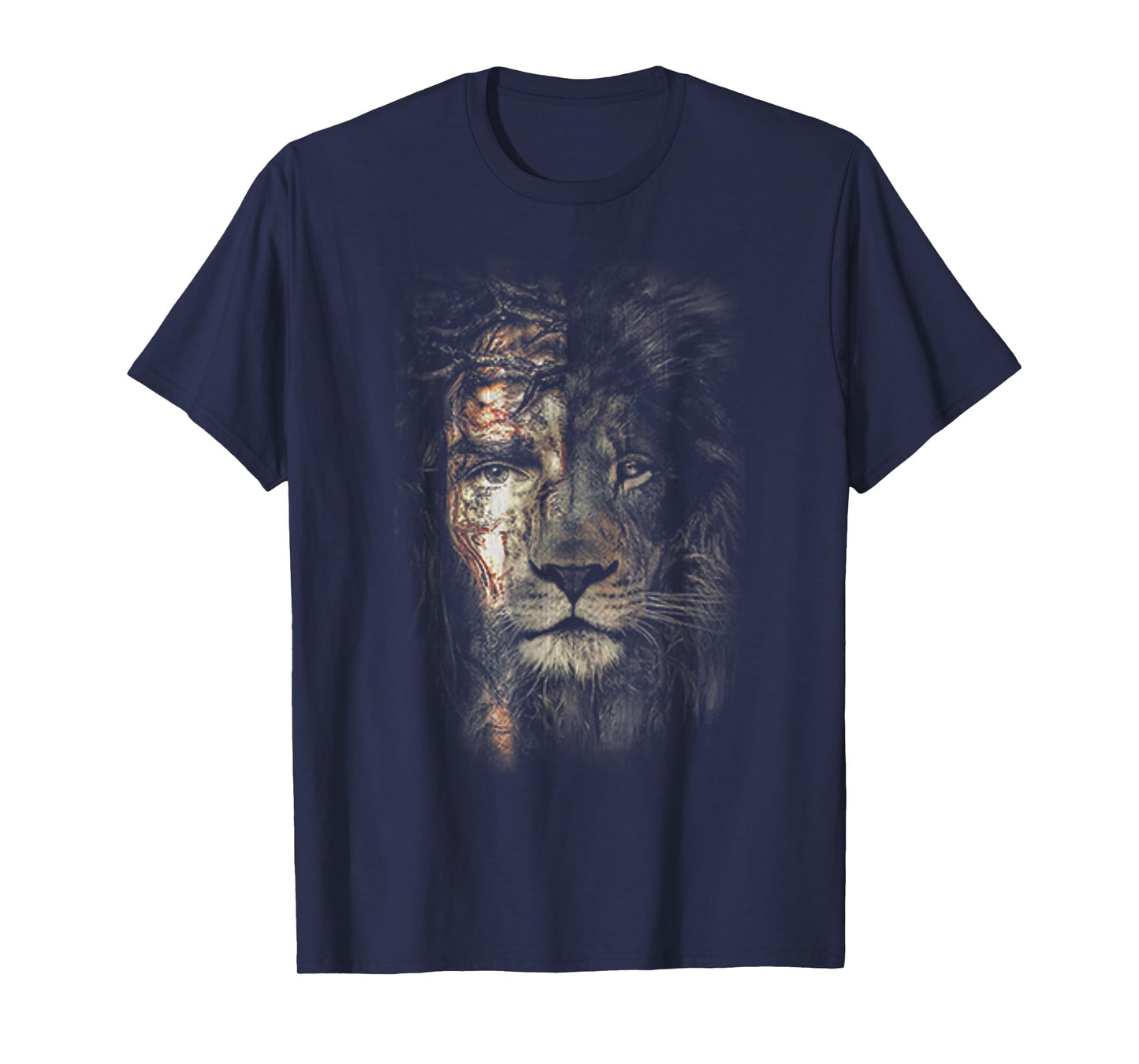 Jesus Lion Christian Cross Religion Lover T-Shirt