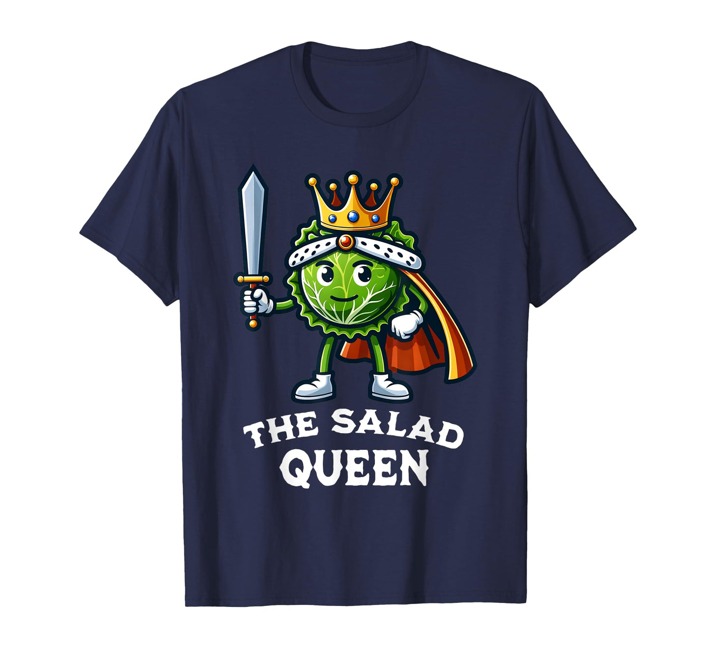 The Salad Queen Funny Salad Lover Lettuce Healthy Eating T-Shirt