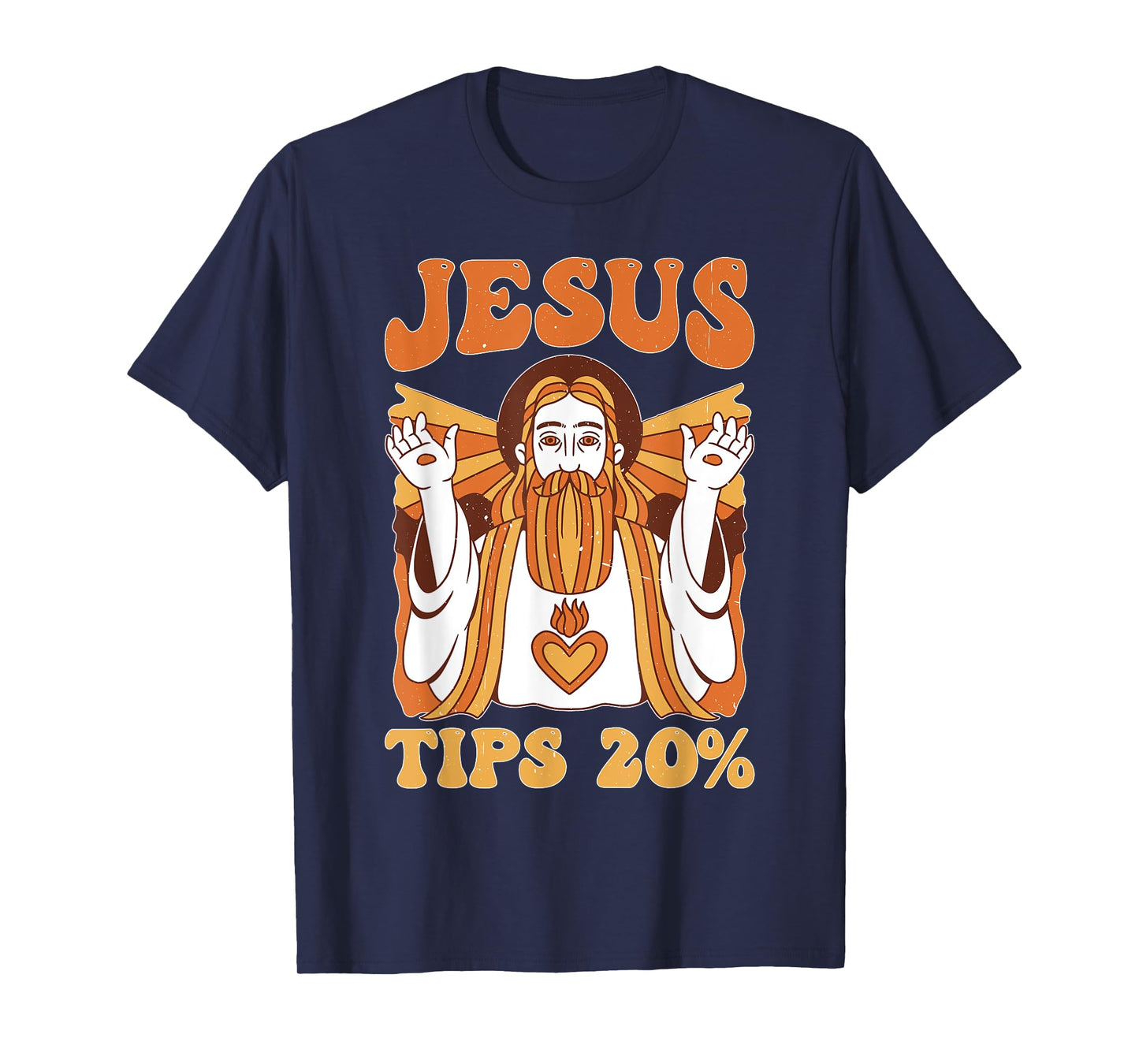Jesus Tips 20% Bartender Waiter Jokes --- T-Shirt
