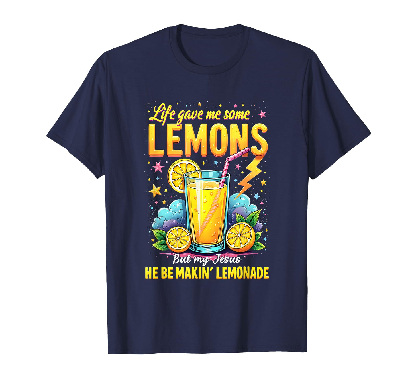 Jesus Making Lemonade Bible Life Gave Me Some Lemons T-Shirt