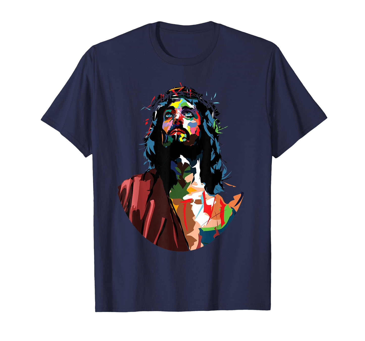 Vintage God King Jesus Christ Sweet Face Image T-Shirt