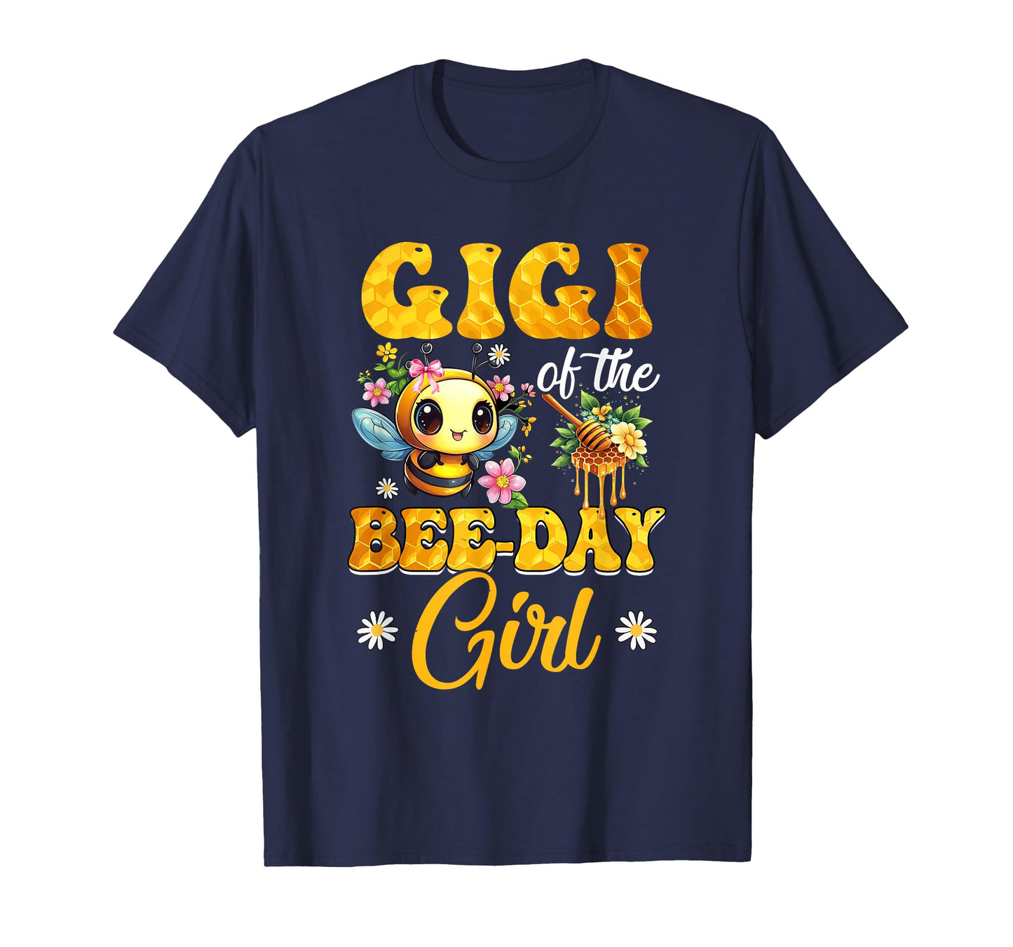 Gigi Of The Birthday Girl Bee Family Birthday Party T-Shirt