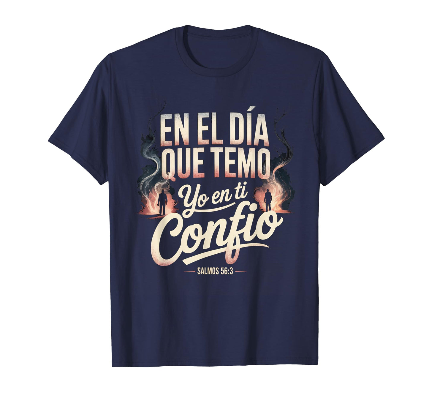 En Dios Confío – Salmos 56:3 Spanish Bible Verse T-Shirt
