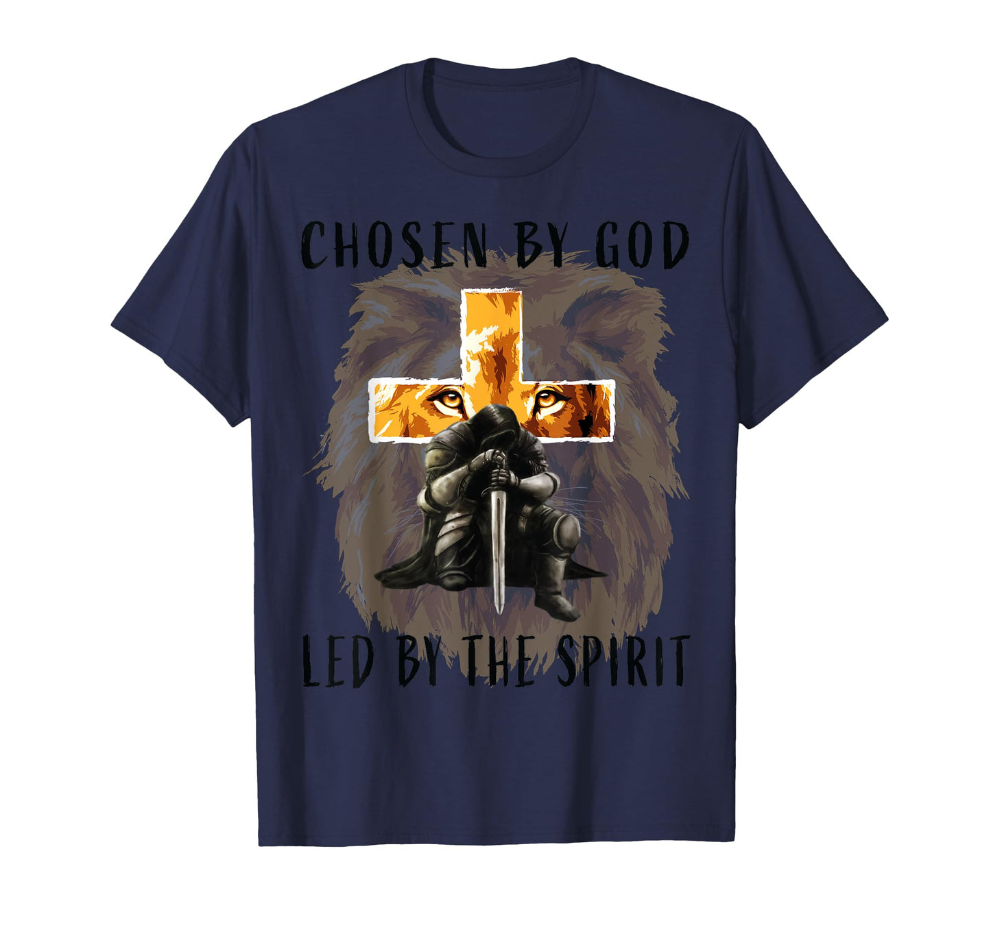 Chosen by God Led by the Holy Spirit Christian Religious Men T-Shirt