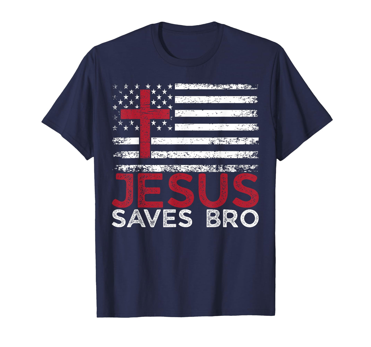 Jesus Saves Bro Christian Faith God Religious Believer T-Shirt