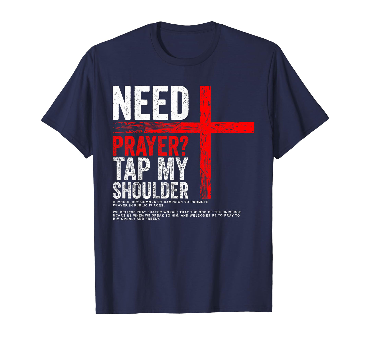 Funny Need Prayer Tap My Shoulder T-Shirt