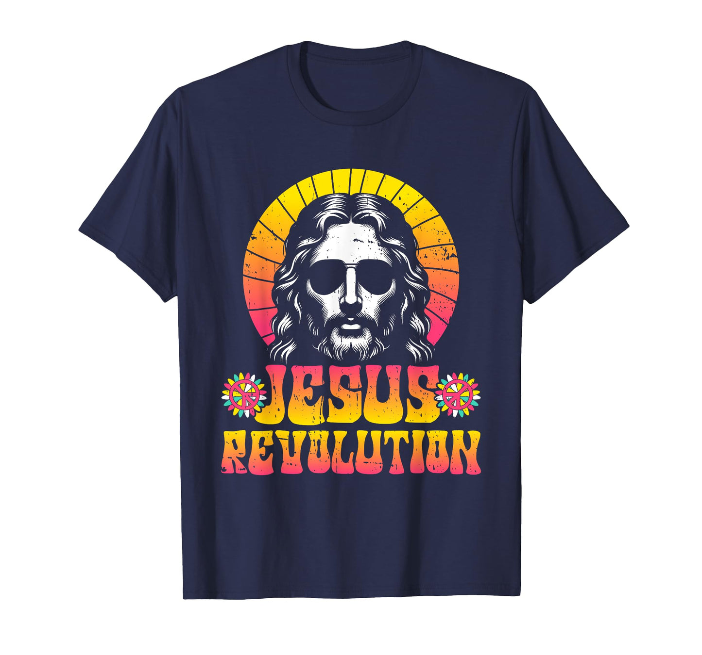 Jesus Revolution Faith Retro Groovy Christian T-Shirt
