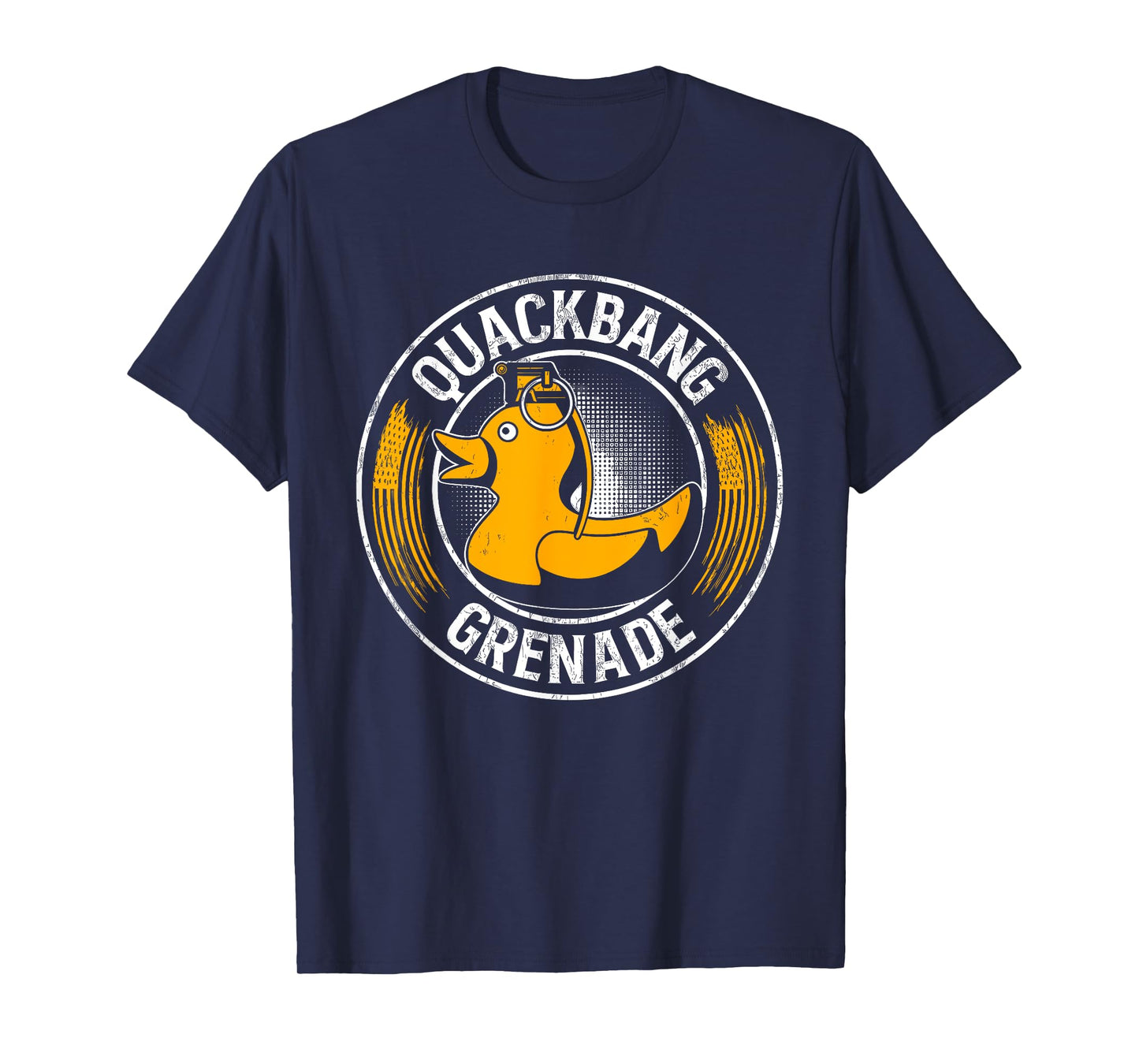 Funny Quackbang Quote Grenade Design T-Shirt