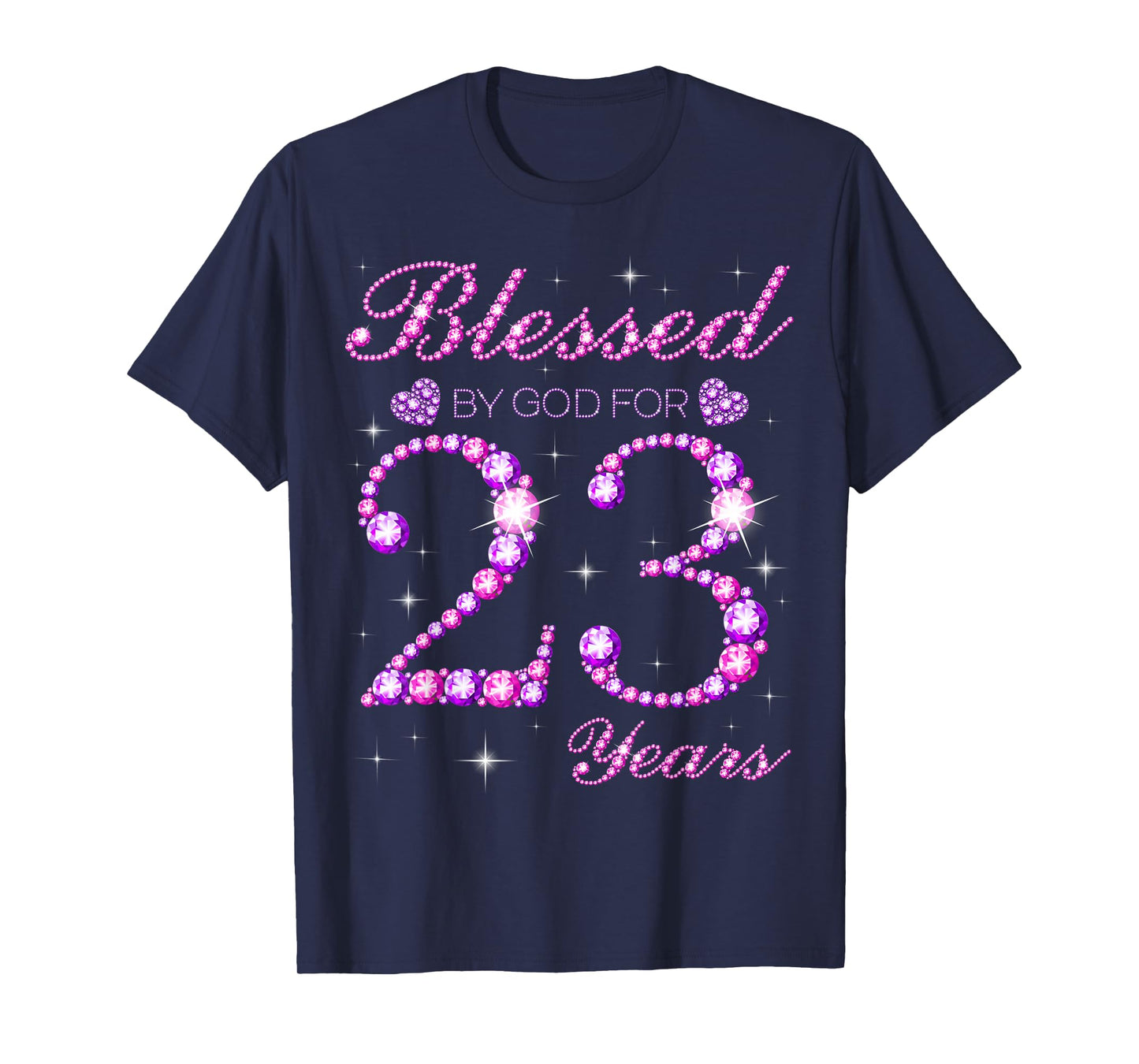 Blessed by God for 23 Years Old 23rd Birthday Party T-Shirt