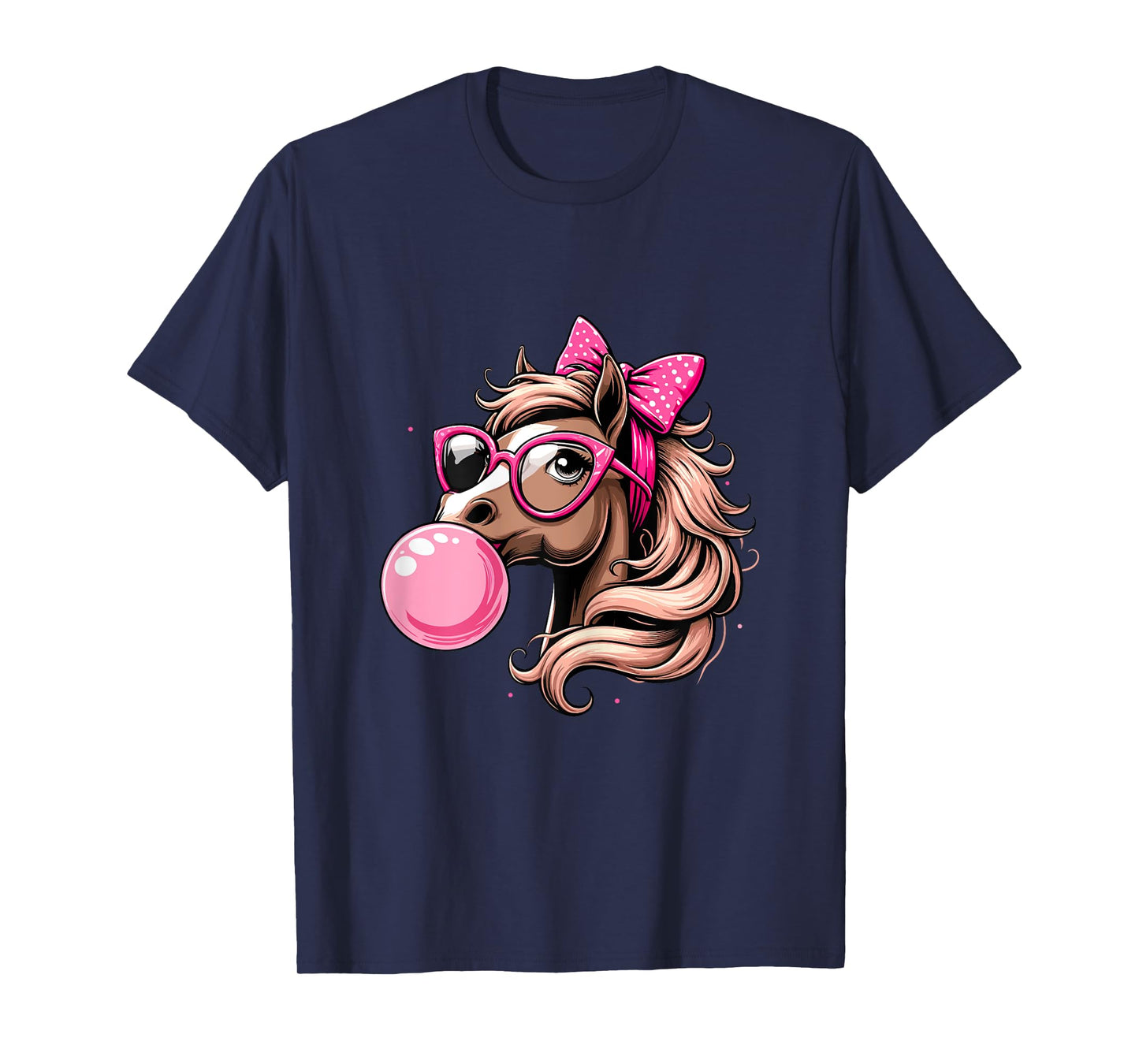 Horse Bubblegum Horse Girl Horseback T-Shirt