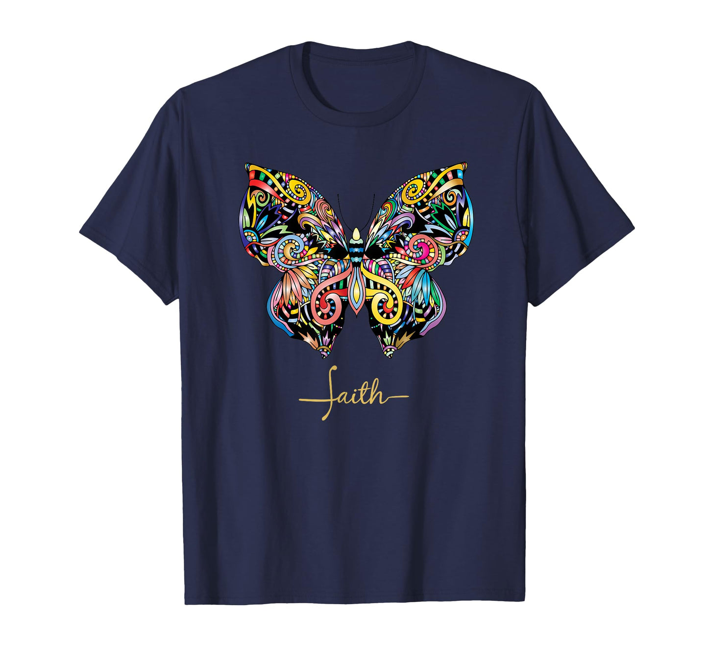 Christian T Faith bible butterfly women's T-Shirt