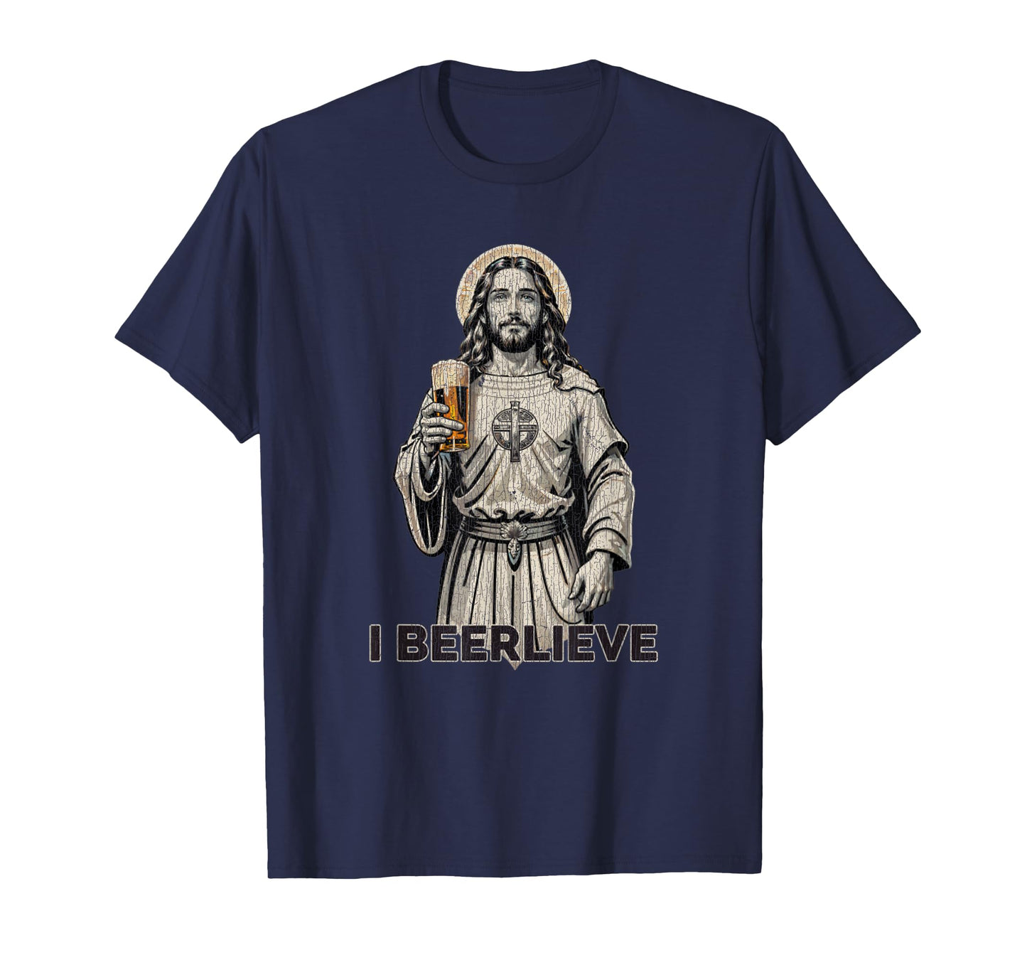 Vintage Jesus I Beer I Believe In Jesus T-Shirt