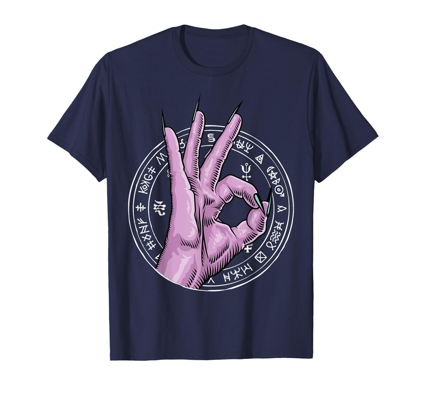 666 Satan Hand Sign Occult Satanist Devil Demon Antichrist T-Shirt