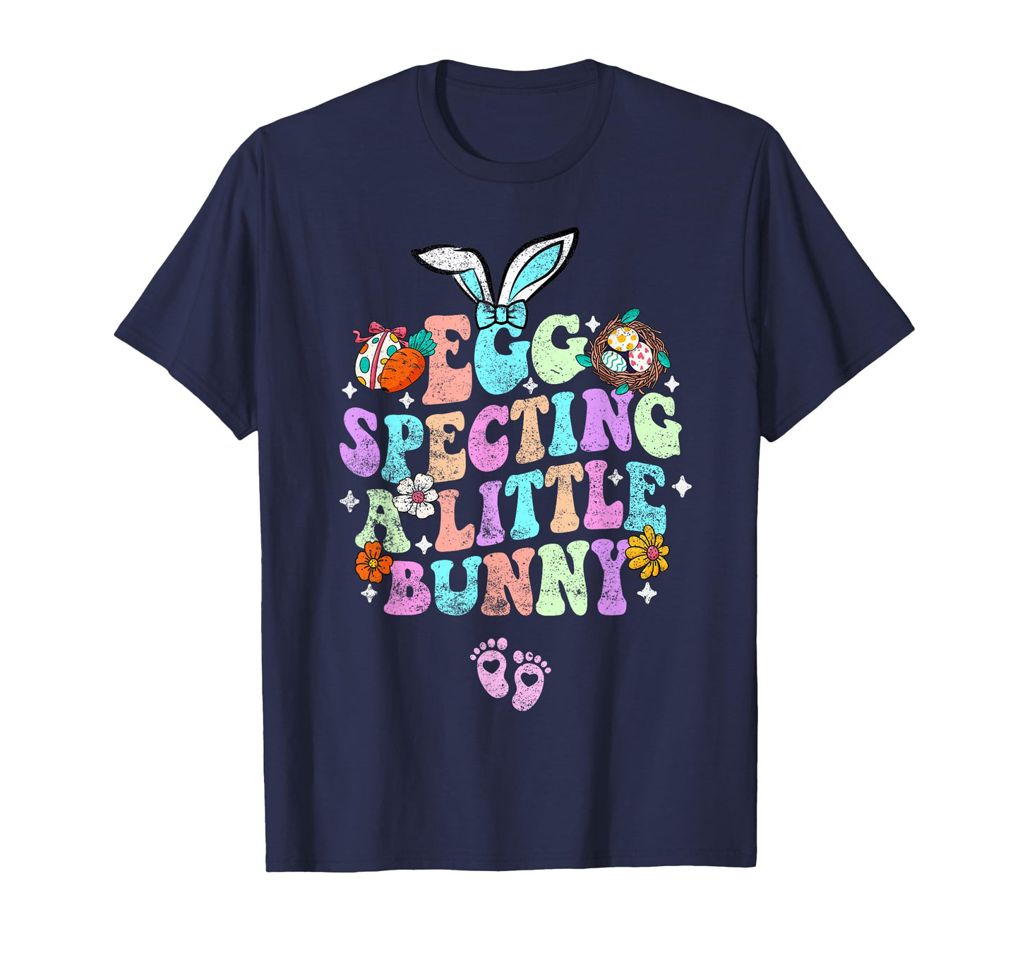 Egg Specting A Little Bunny Easter Pregnancy Announcement T-Shirt