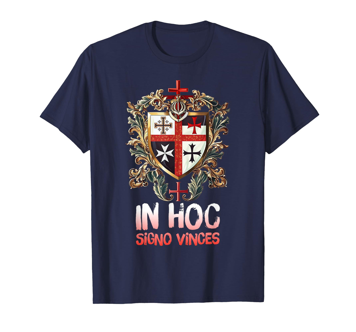 Catholic Knight Templar Crusader Cross Latin T-Shirt