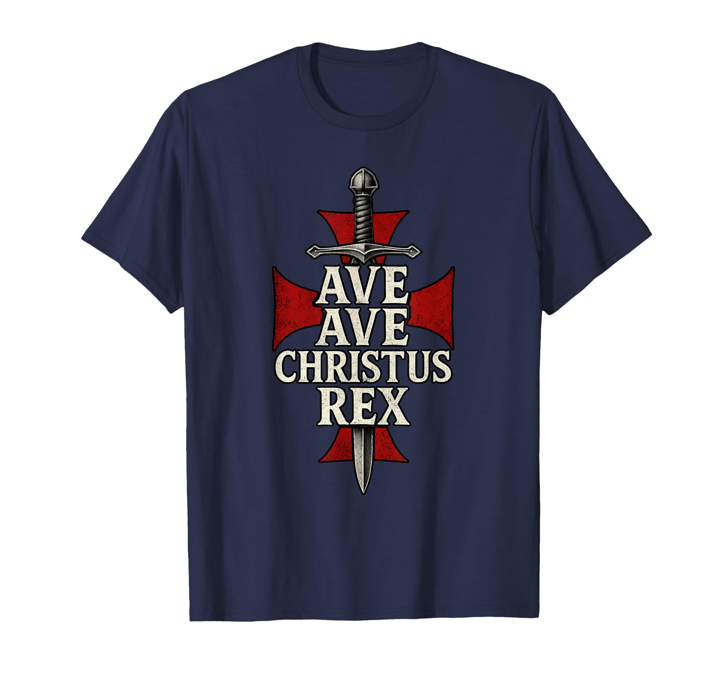 Ave Christus Rex – Powerful Catholic Faith Graphic Apparel T-Shirt