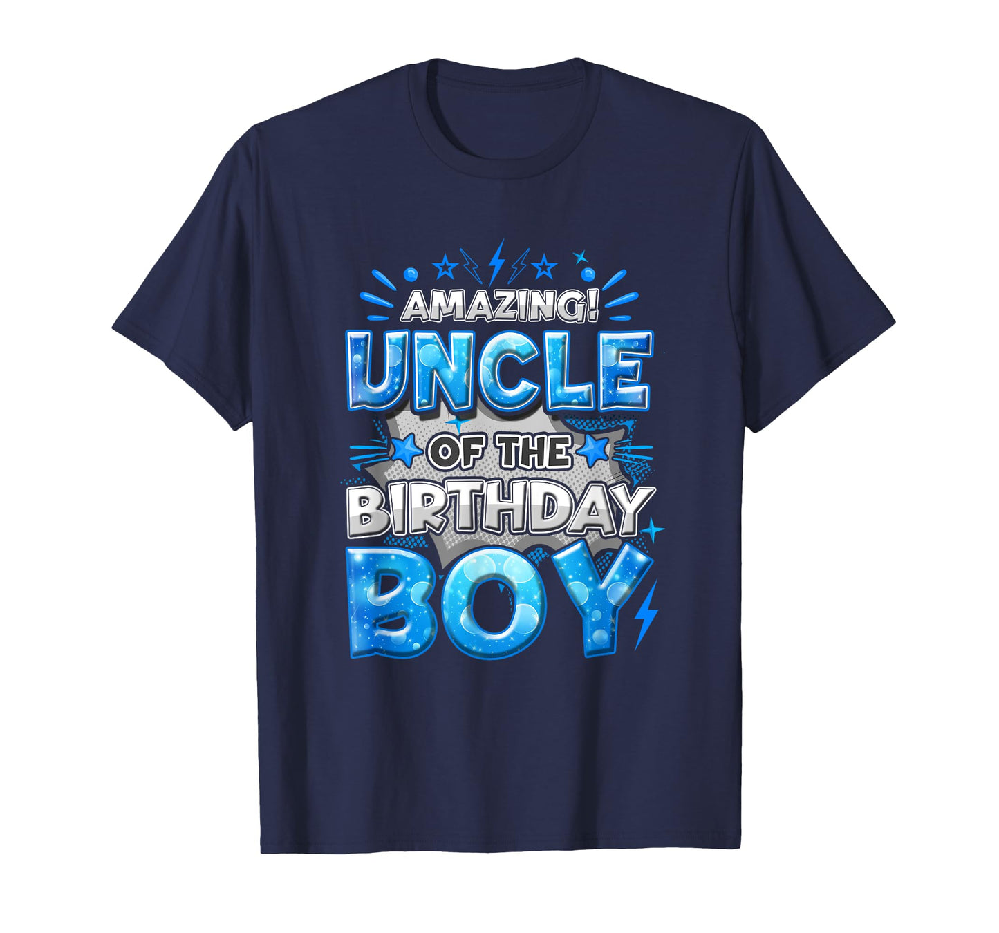 Amazing Uncle Of The Birthday Boy Matching Family Party T-Shirt
