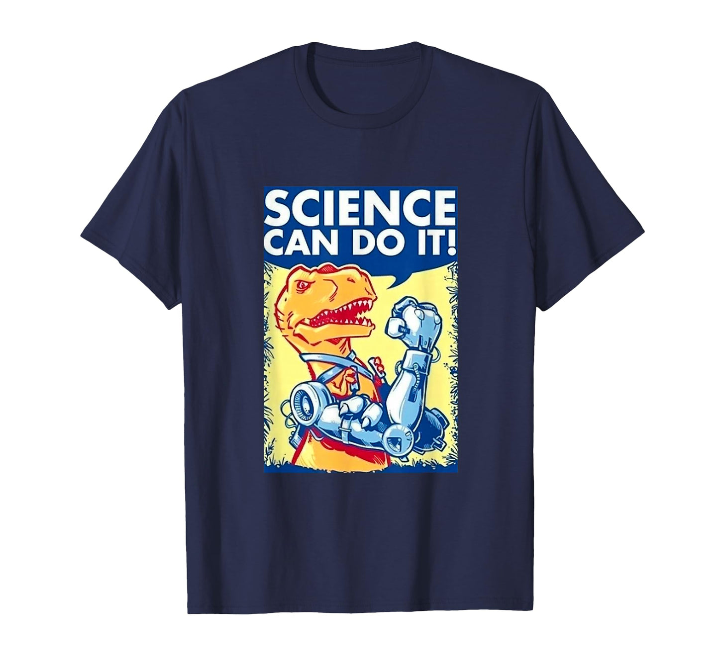 Funny PHYSICS humor ROBOTIC DINOSAUR Teacher Men Girl Boy T-Shirt