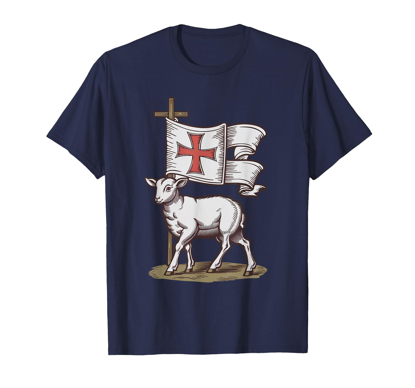 Lamb of God Christian Symbol of Faith Victory Agnus Dei T-Shirt