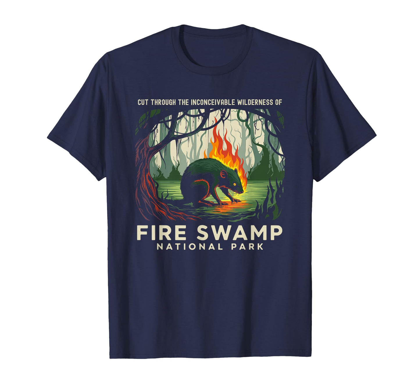 Fire Swamp National Park Camping Hiking Mountain T-Shirt