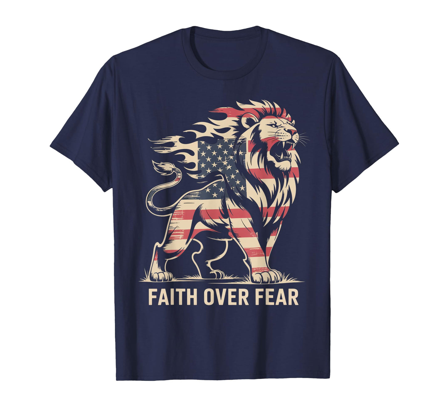 Faith Over Fear Mens T-Shirt