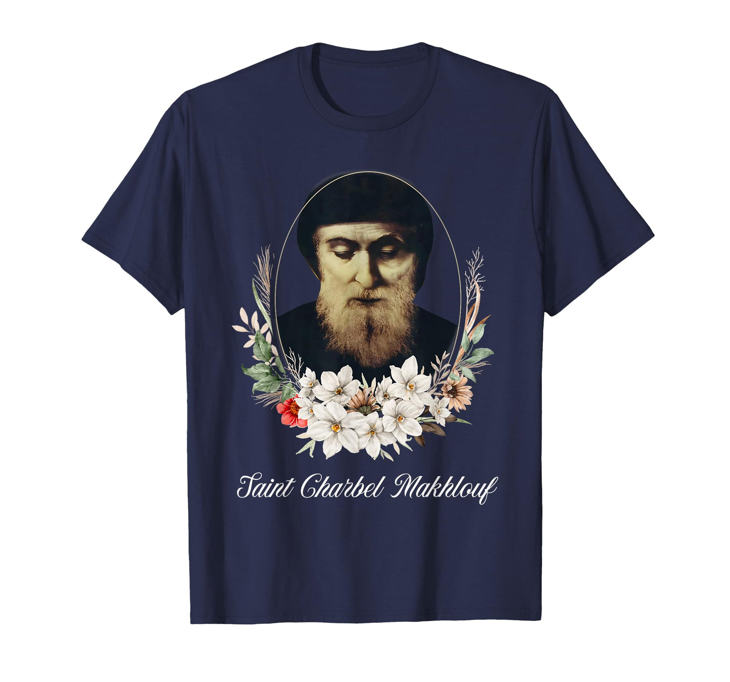 Religious Catholic Saint Charbel Makhlouf Christian Faith T-Shirt