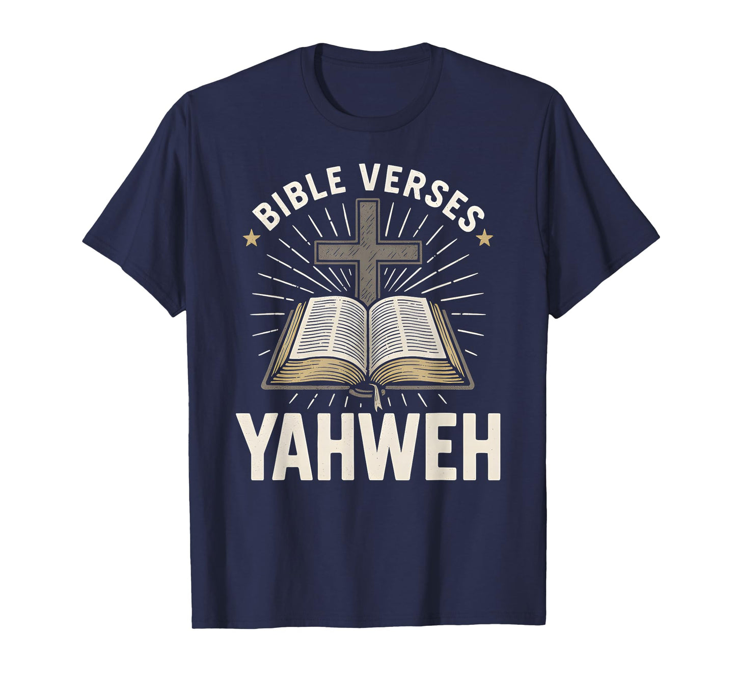 Bible Verse Yahweh Vintage Mens Christian Faith T-Shirt
