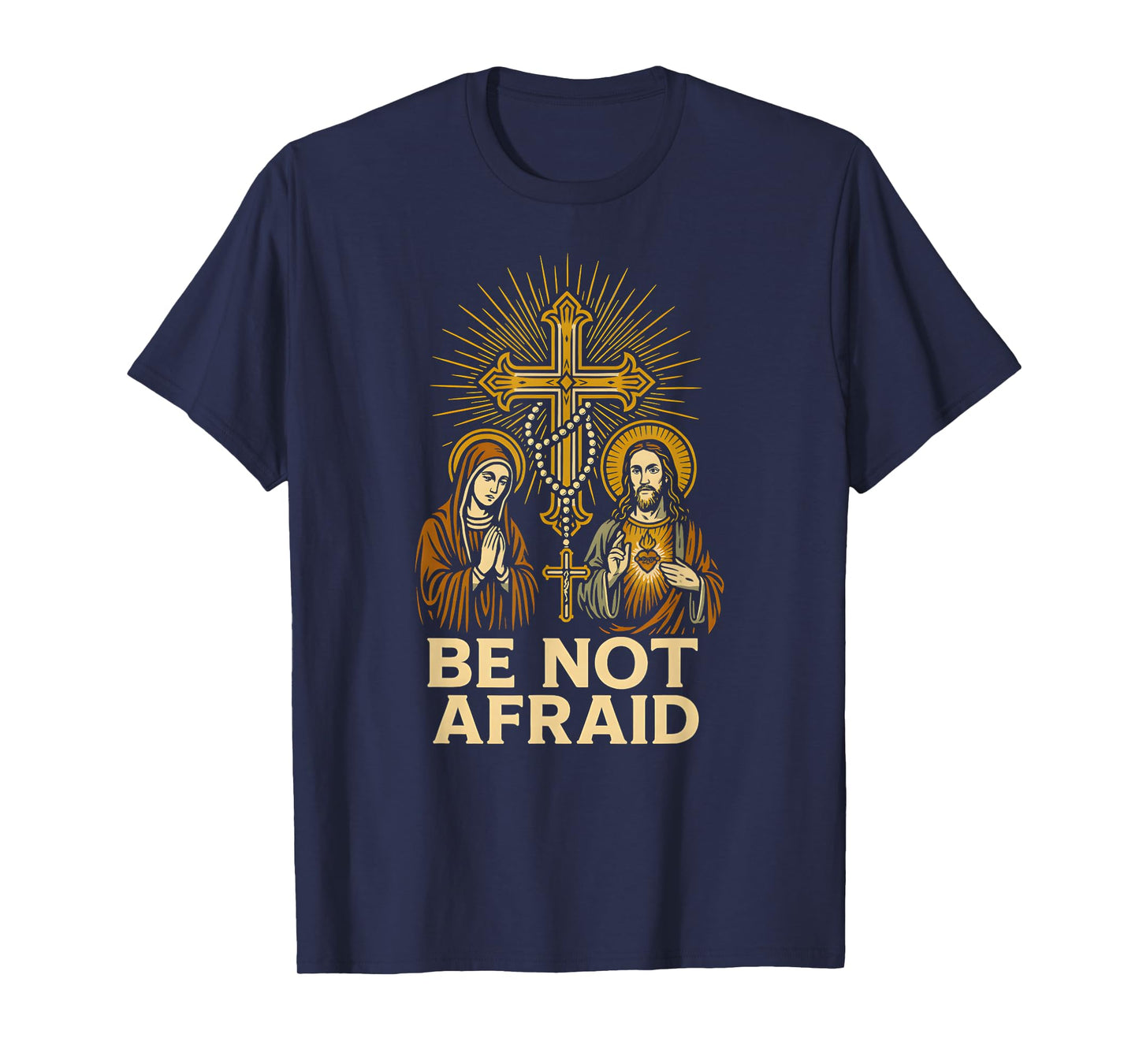 Catholic Pride Be Not Afraid Vintage Mens Surgery Recovery T-Shirt