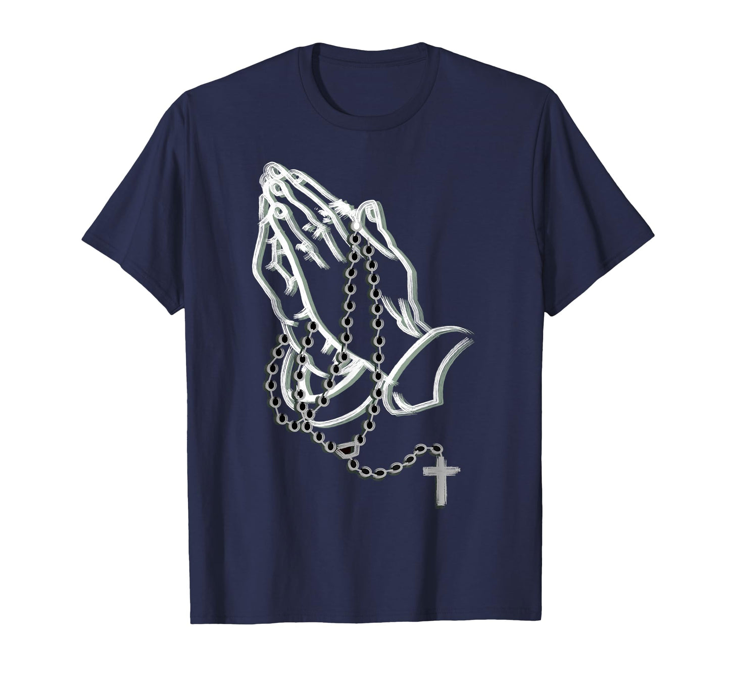 Praying hands with a rosary T-Shirt