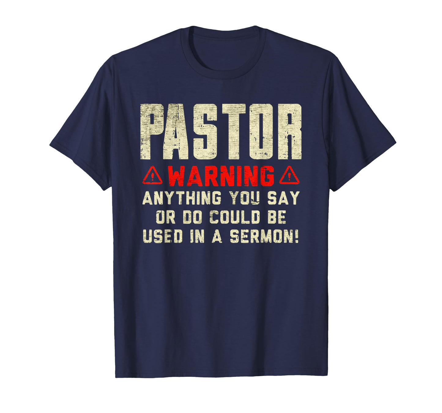 Vintage Pastor Warning Sermon In The Bible Christianity T-Shirt