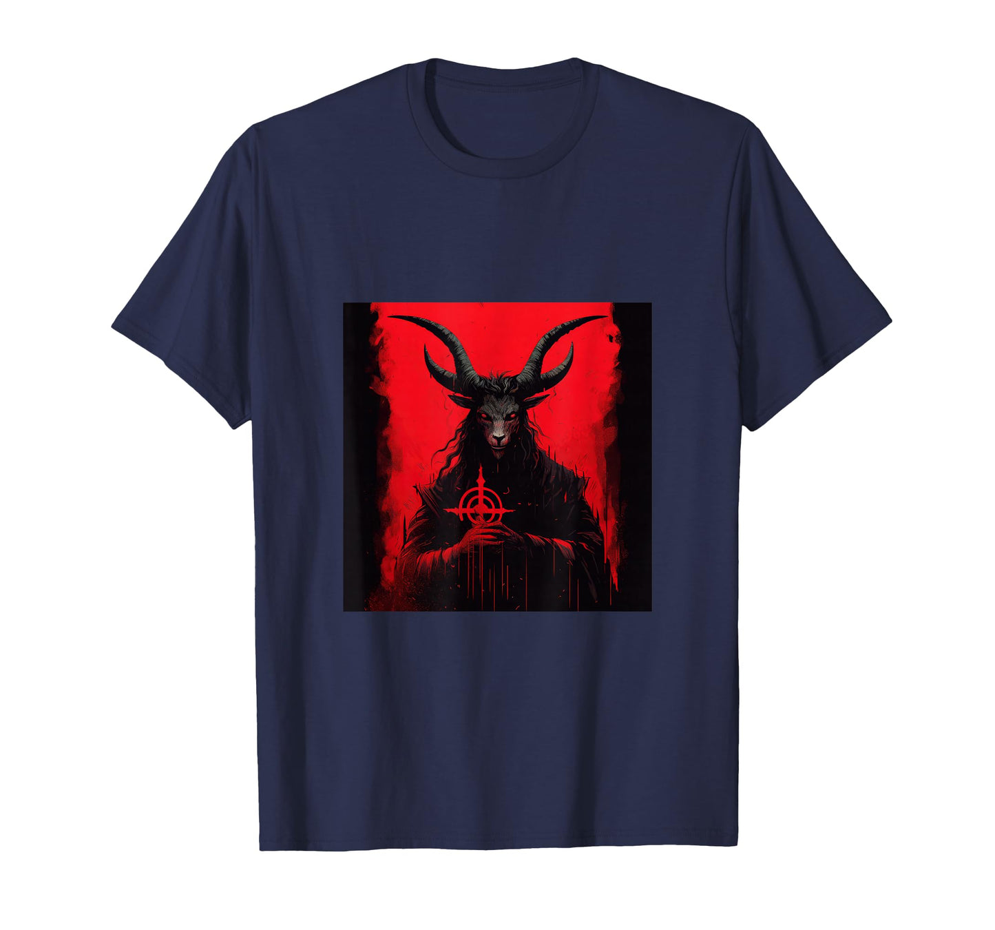 Goat AntiChrist Satanism Devil Seal Goth Occult Satan T-Shirt