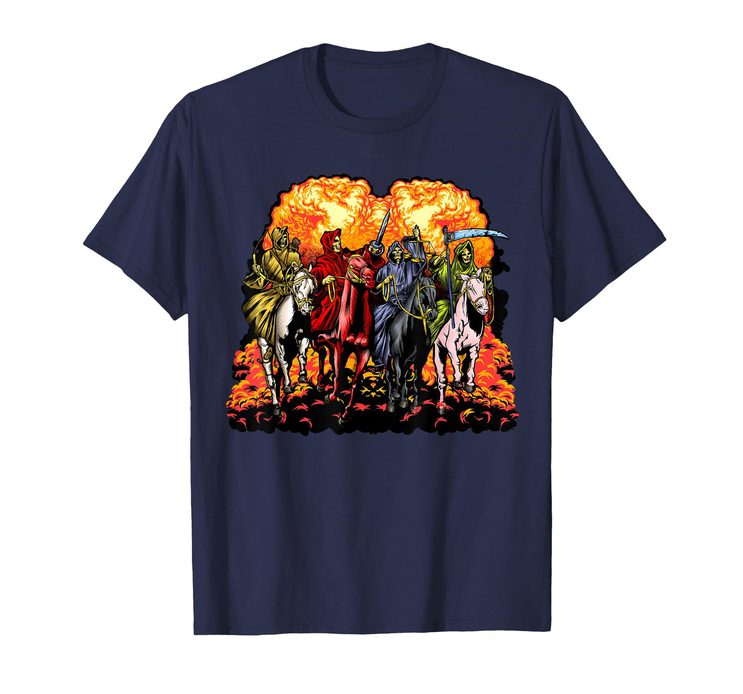 4 Horsemen Of The Apocalypse Revelation 6:1-8 Jesus Gift T-Shirt