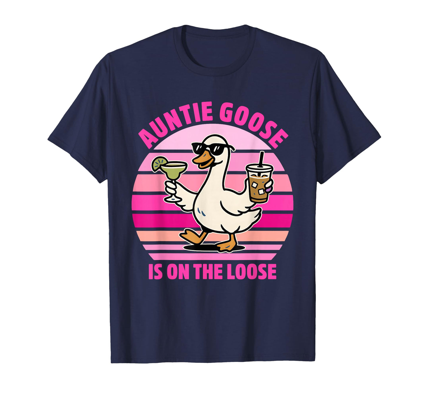 Auntie Goose is On The Loose Vintage Design T-Shirt