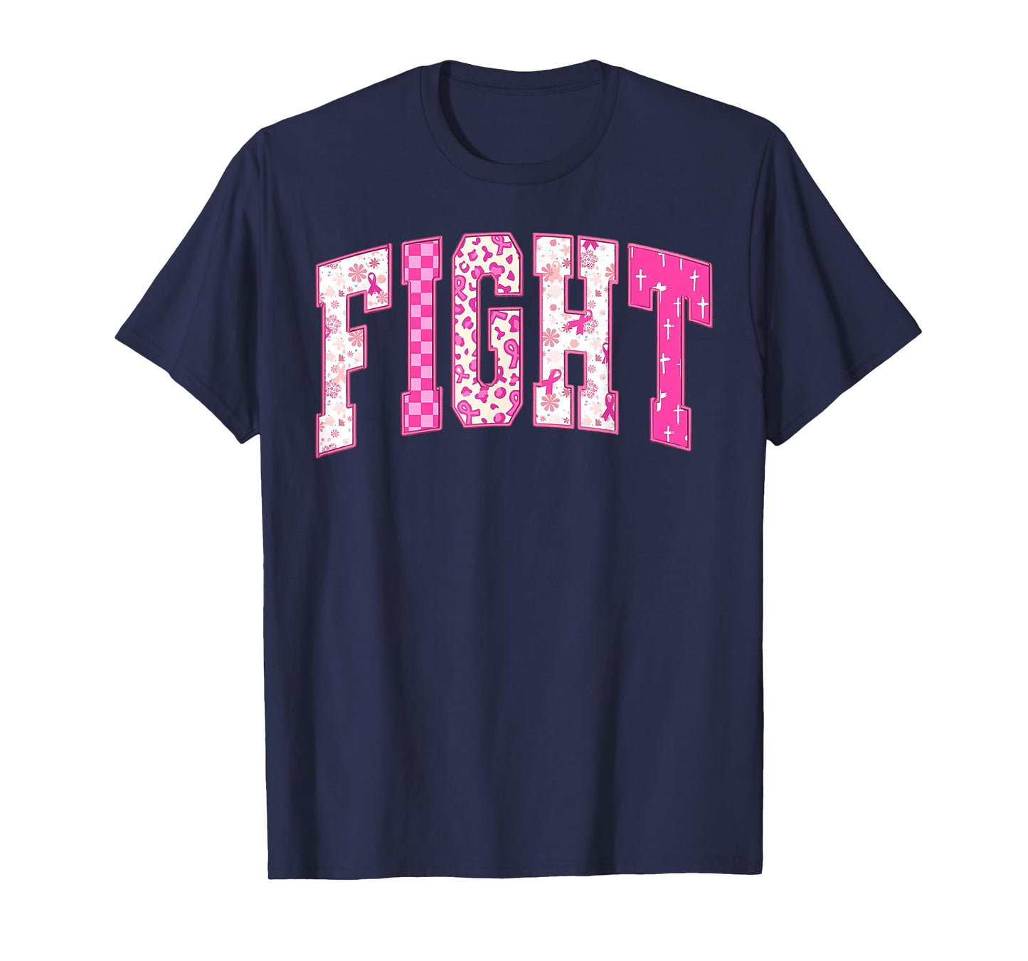 Breast Cancer Christian Fight Hope Faith Love Matching Group T-Shirt