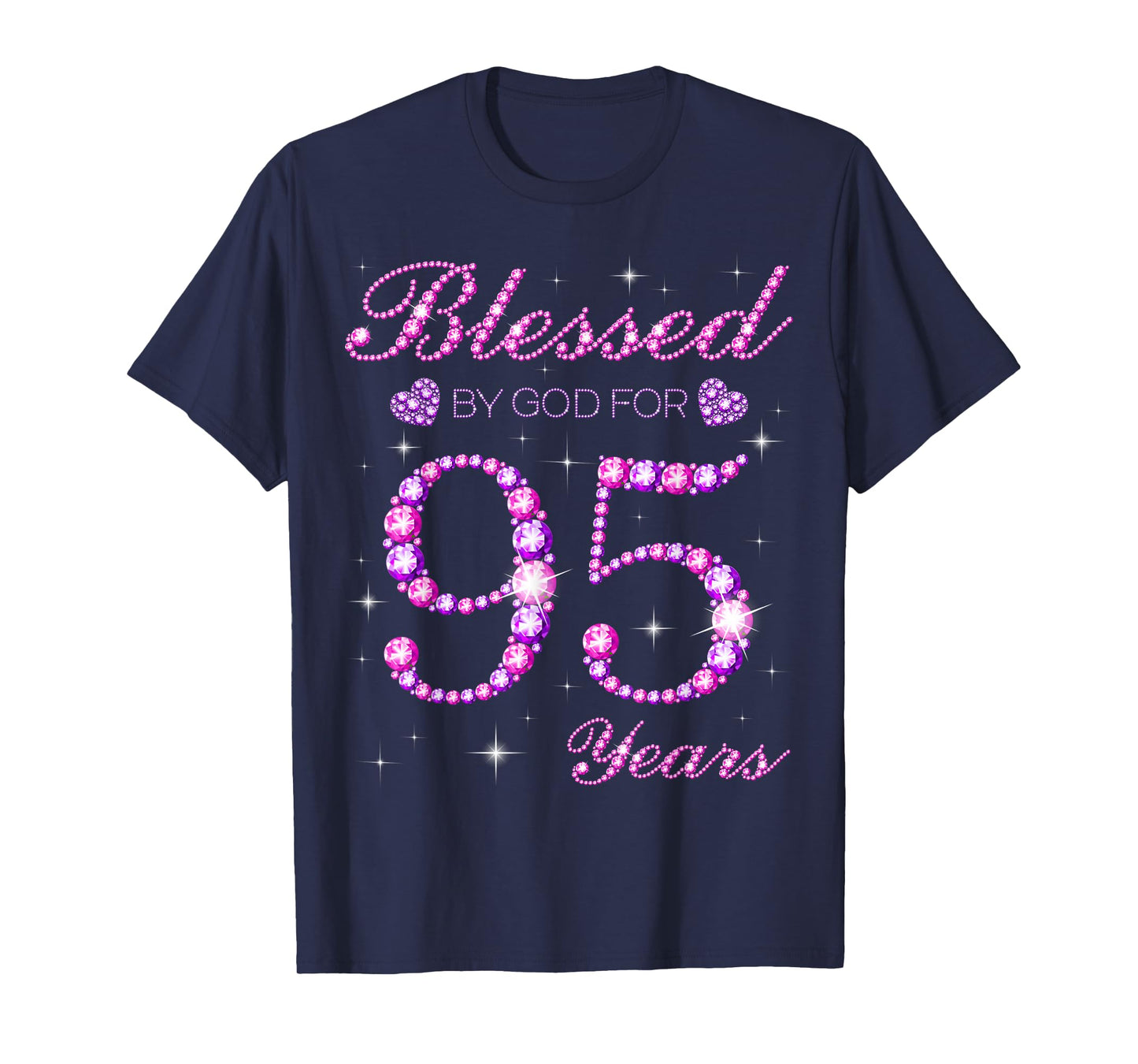 Blessed by God for 95 Years Old 95th Birthday Party T-Shirt