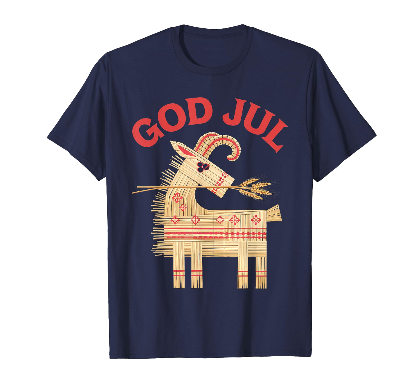God Jul Merry Christmas Norwegian Swedish Scandinavian T-Shirt