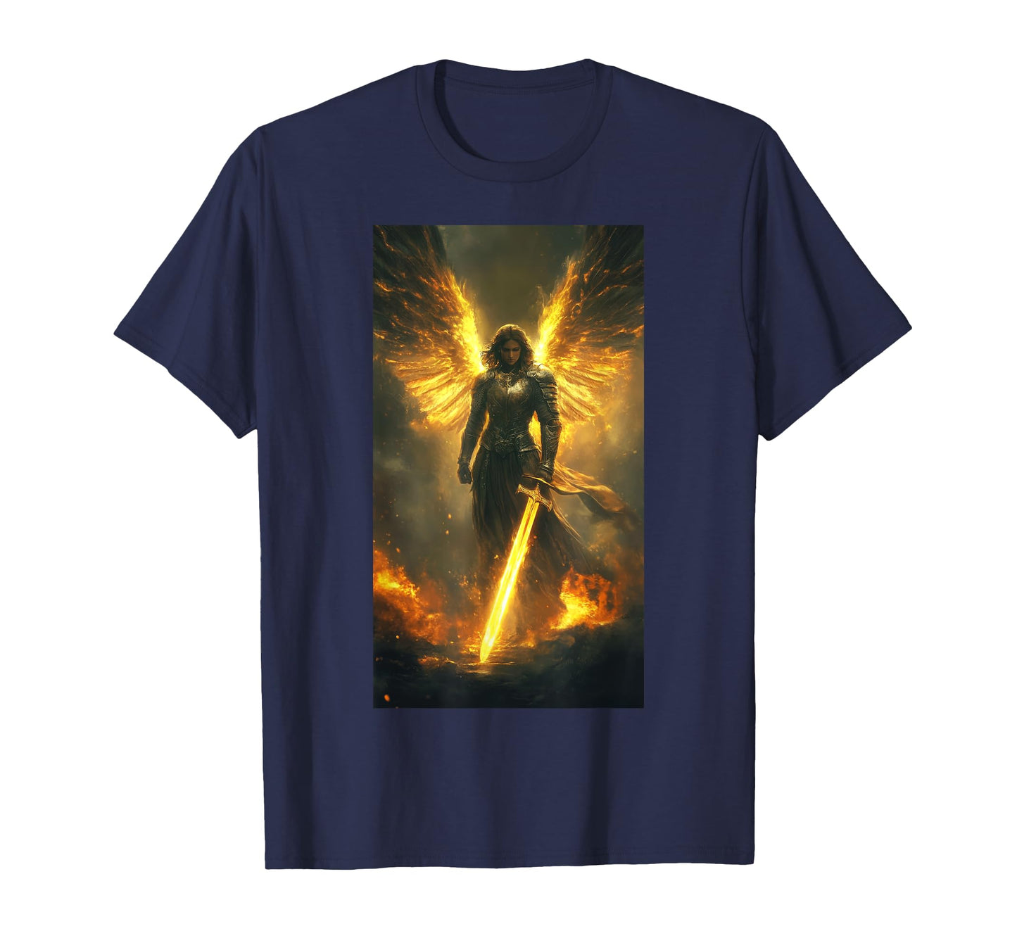 Catholic Saint Michael Archangel Angel Warrior T-Shirt