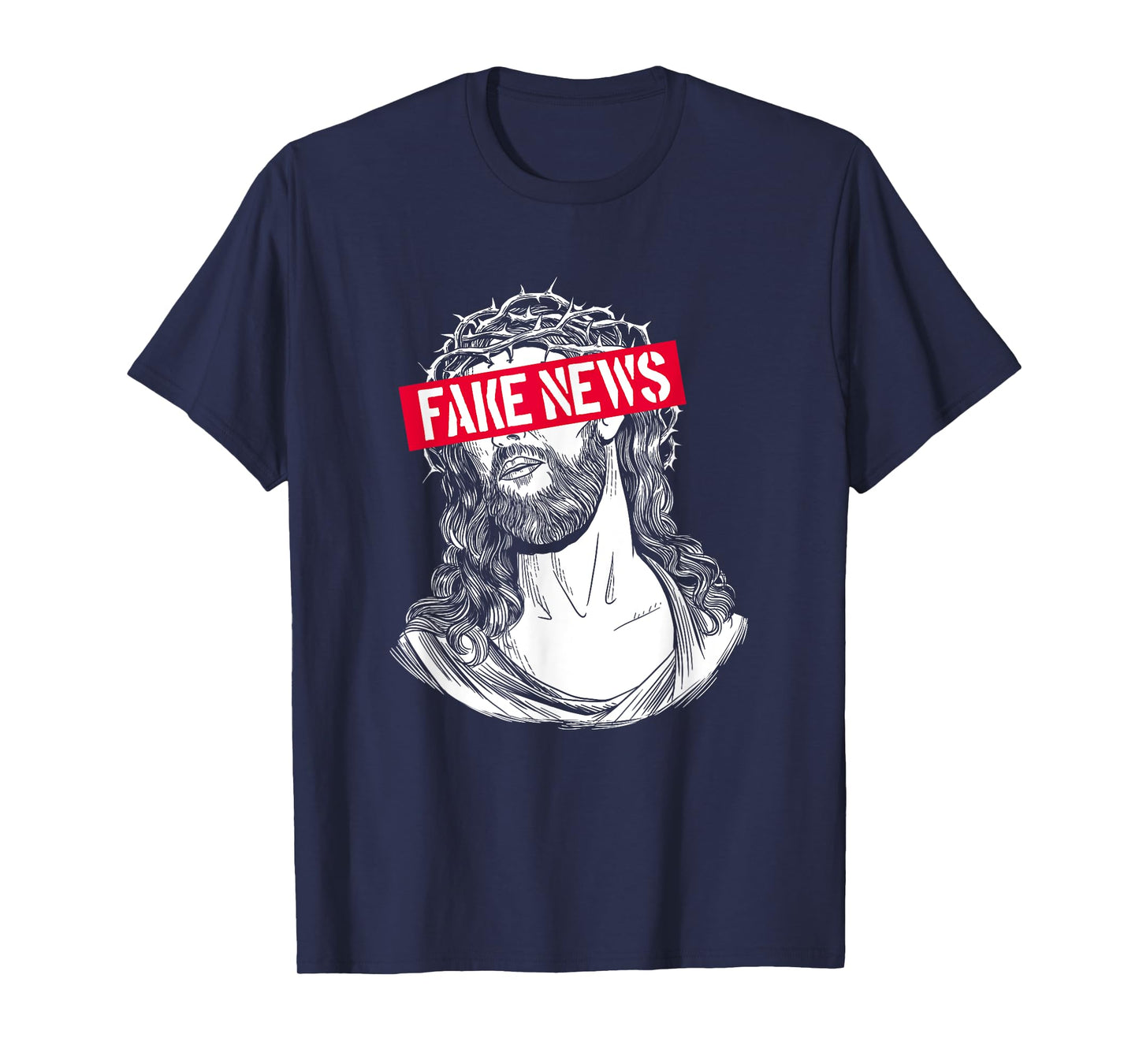 Blackcraft Anti-Christian Fake News Funny Jesus Atheist T-Shirt