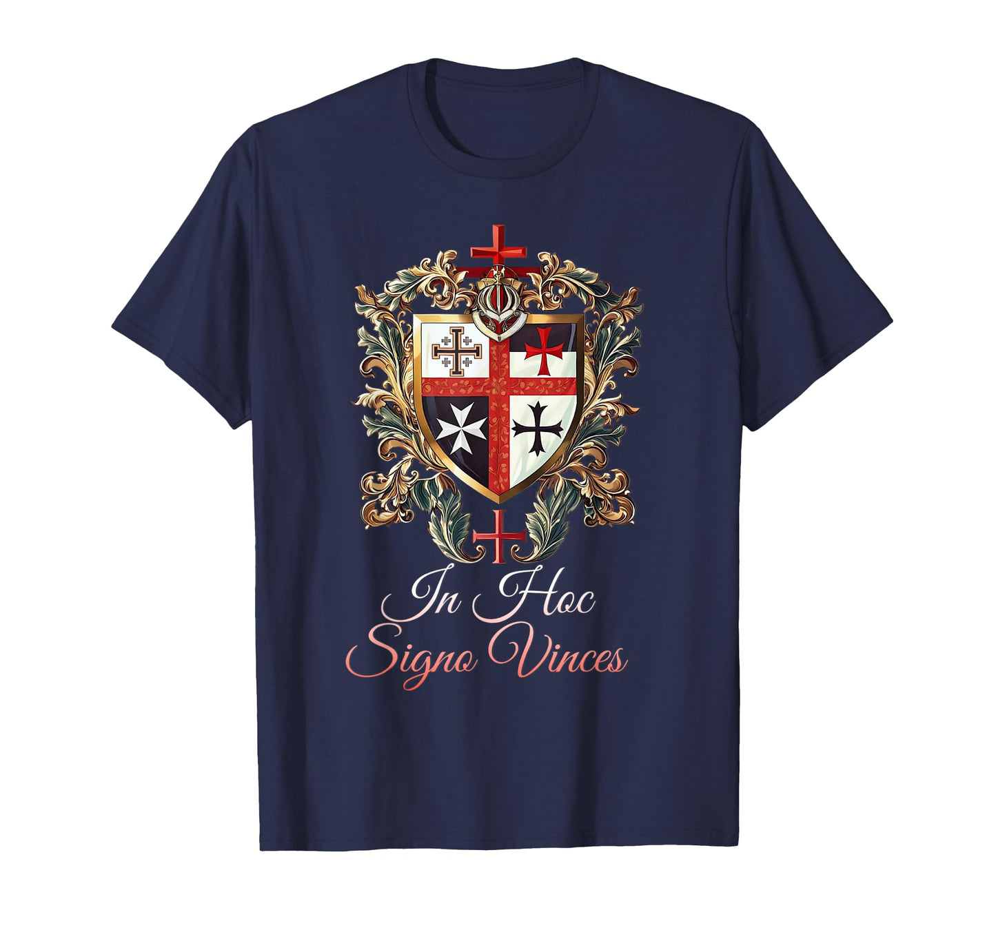Catholic Knight Templar Crusader Cross Latin T-Shirt