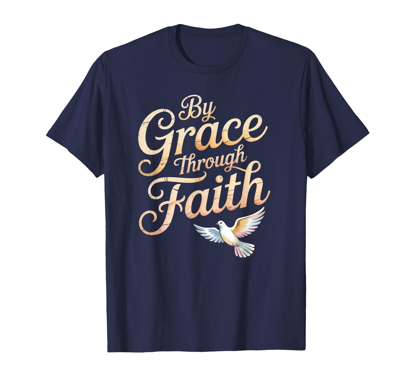 Grace Through Faith Ephesians 2:8-9 Christian Tee T-Shirt