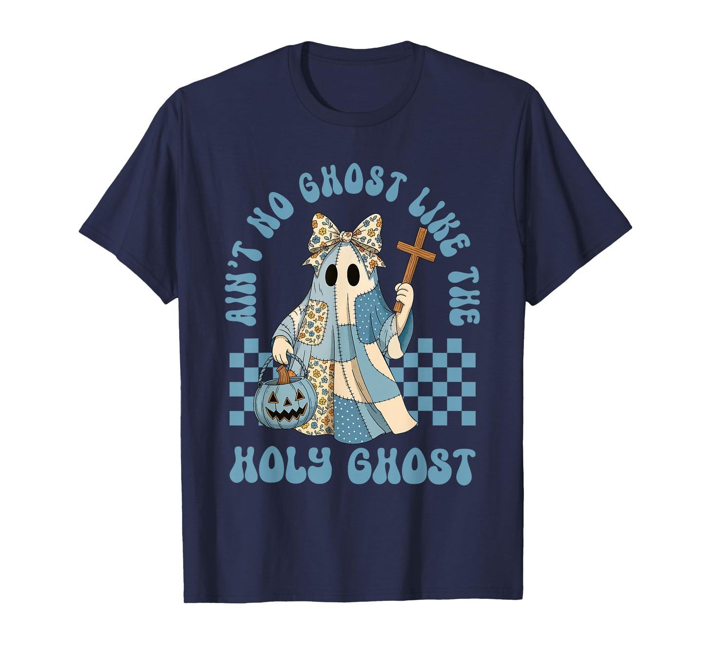 Groovy Aint No Ghost Like The Holy Ghost Christian Halloween T-Shirt