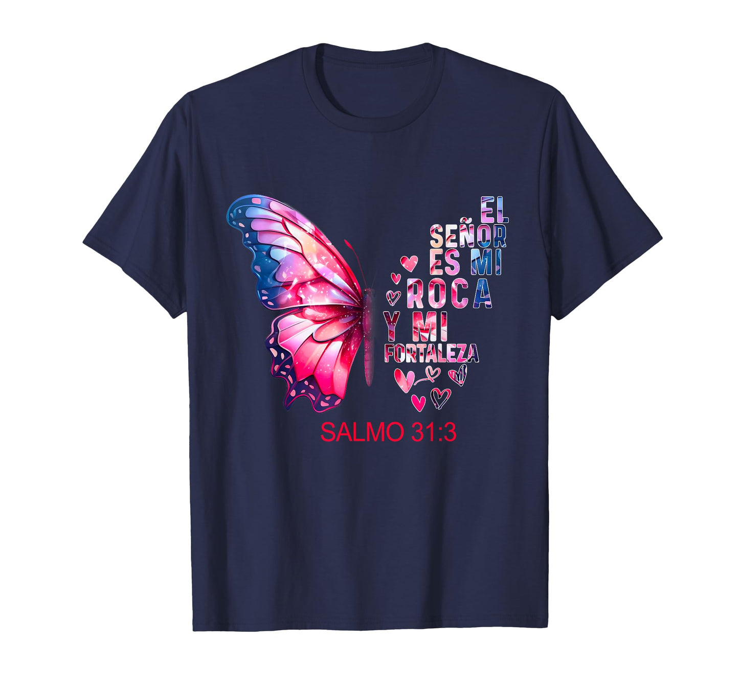 Camiseta Cristiana Para Mujer En Espanol Spanish Salmo 31 T-Shirt