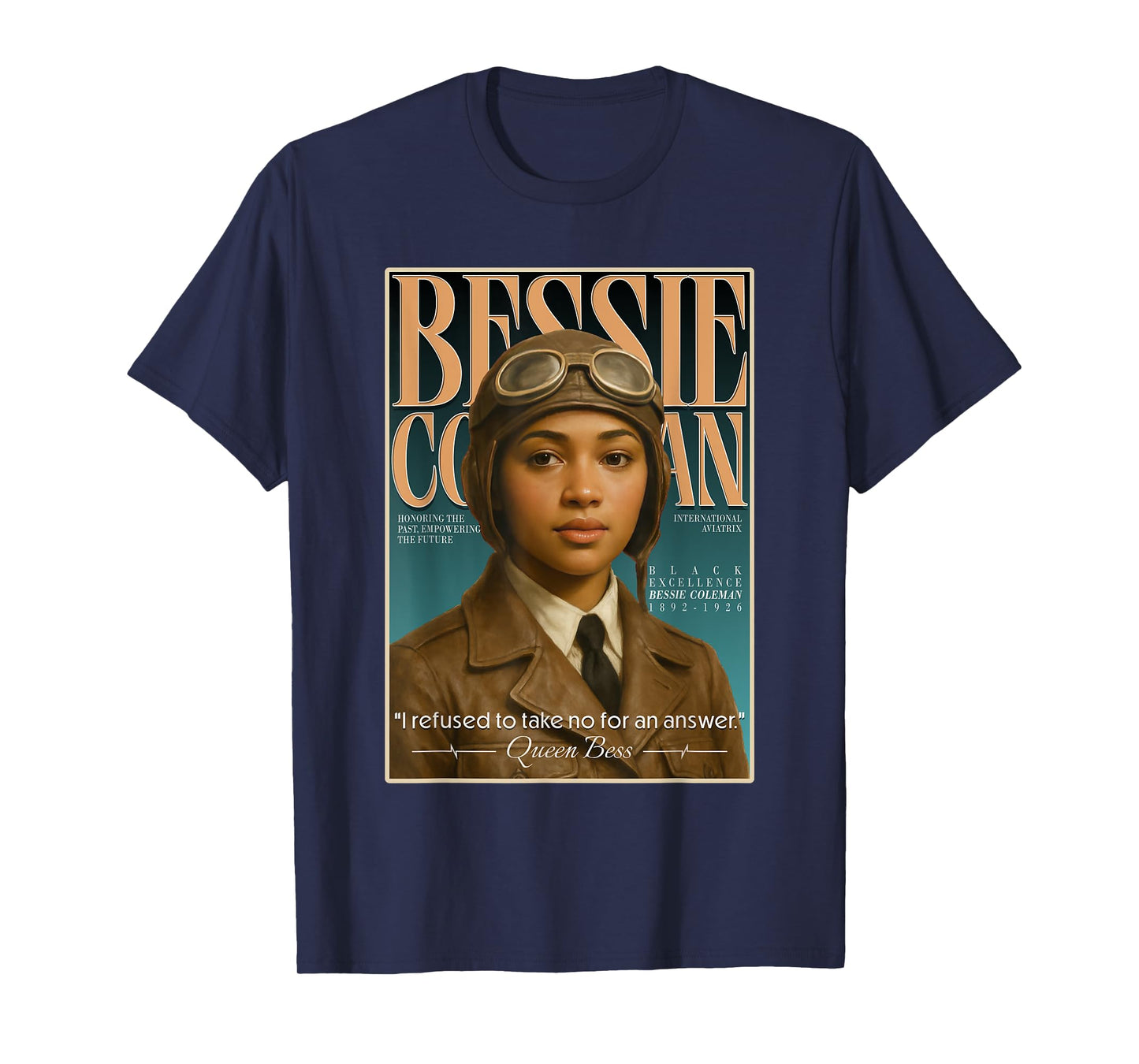 Bessie Coleman – First Black Female Pilot Tribute T-Shirt