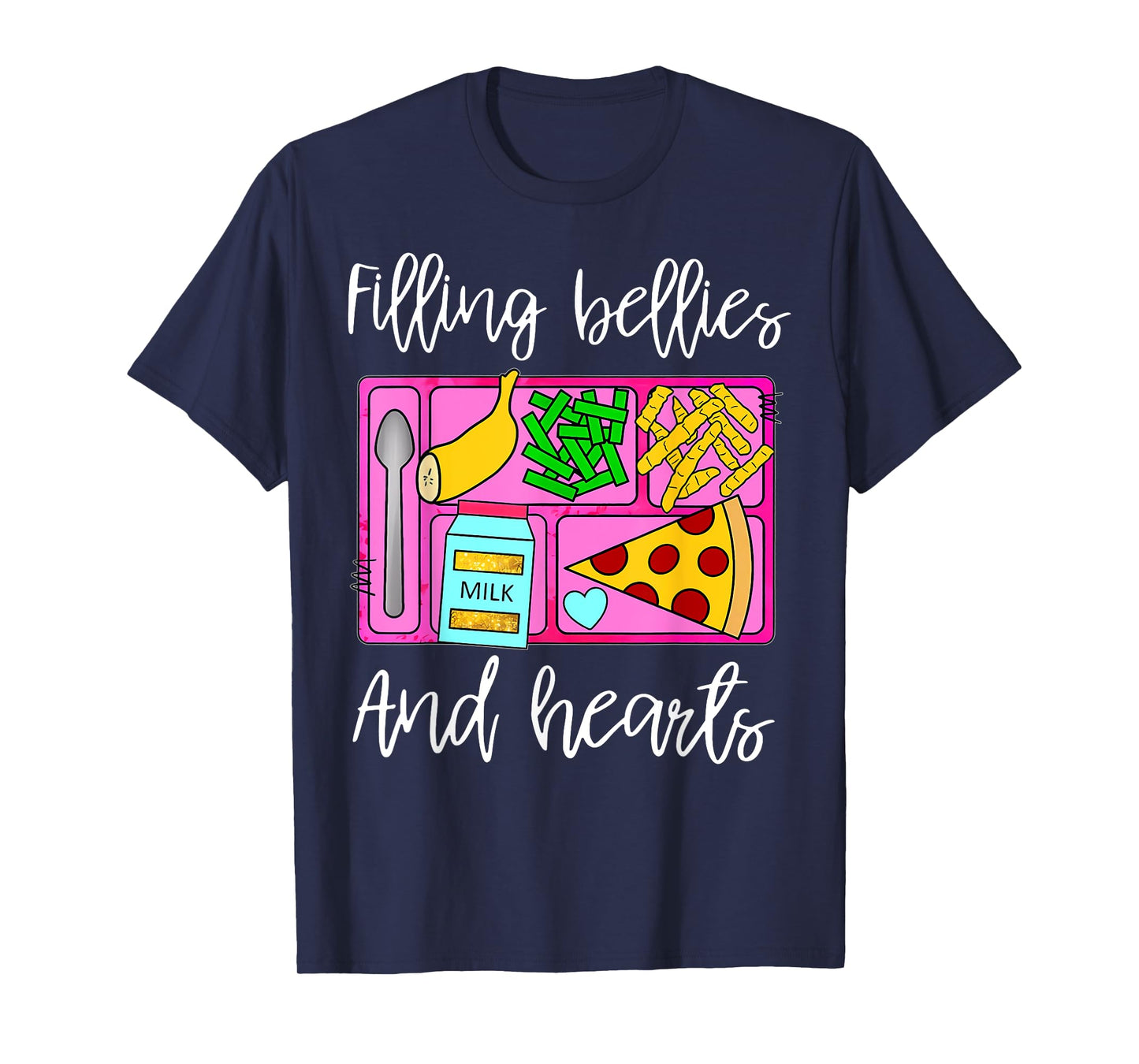 Cafeteria Worker Snacks School Lunch Lady Food Service Crew T-Shirt