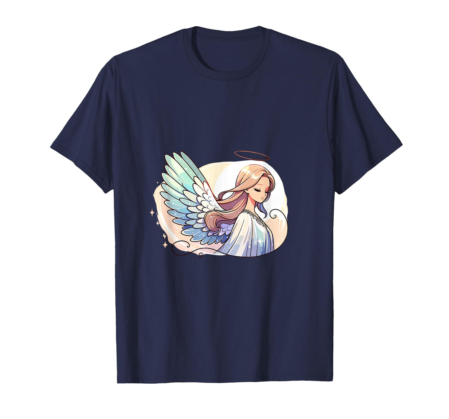 Elegant Angel Pastel Wings Heavenly Spiritual Art T-Shirt