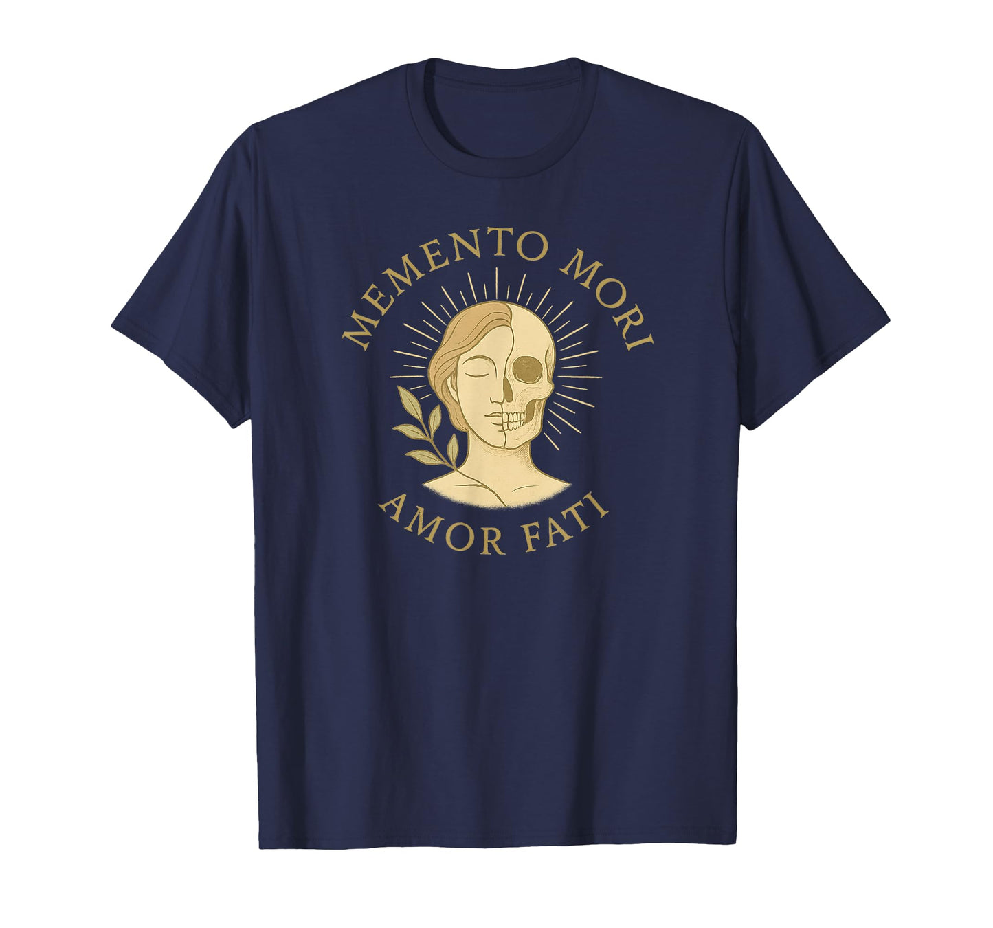 Memento Mori Amor Fati Latin Stoic Quote T-Shirt